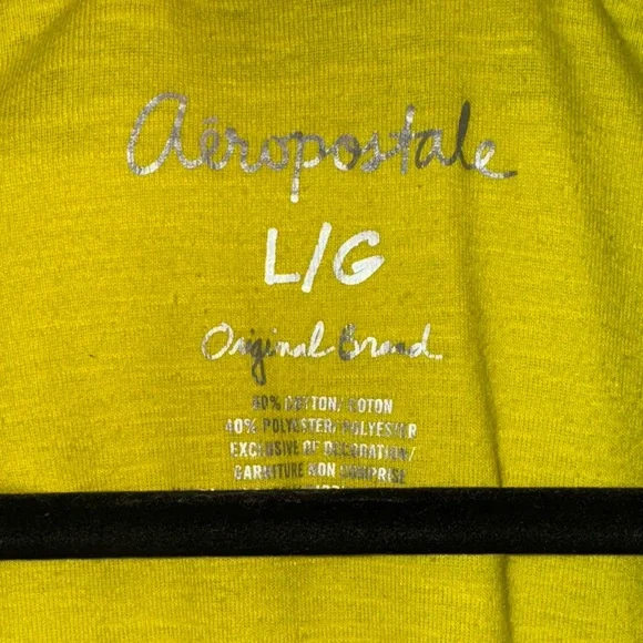 Aeropostale Bright Yellow Long Sleeve Tee - Picture 2 of 3